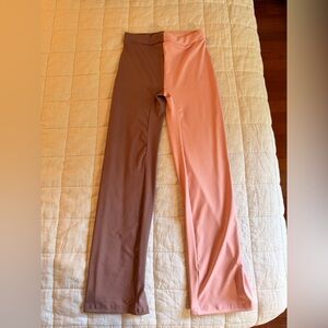 Two-Tone ballet pants for women